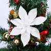 Nuevas Decoraciones Navideñas Flor de Polvo Dorado Guirnalda de Ratán Flores Puerta y Ventana Flores de Navidad Fabricante Mayorista