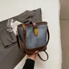 Bolsa Pequena Retrô de Luxo para Mulheres 2025 Novo Estilo Elegante Bolsa Saco Colorida Contrastante Bolsa de Ombro Único Transversal