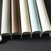 Cortina de Gasa Suave Personalizada Guía Inferior para Barra de Cortina Espacio de Oficina Ingeniería Cortina Patrón Arena Café Barra Inferior Piezas de Cortina de Aleación de Aluminio