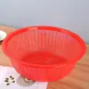Cesta para Lavar Verduras de Cocina Cesta Hueca para Frutas y Verduras Cesta Escurridora Redonda Doméstica Hueca para Frutas Cesta para Lavar y Almacenar Verduras Cesta para Lavar Arroz Fábrica