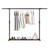 Tendedero Simple Colgador de Piso para Dormitorio Barra para Ropa de Interior Colgador Dormitorio Piso Engrosado Colgador Ensamblado
