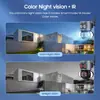 Cámara de Vigilancia 4G con Zoom 10X para Exteriores 360 grados Visión Nocturna Control Remoto por Teléfono Móvil Cámara Inalámbrica Wifi para el Hogar