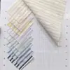 Verano Nuevo Algodón de Gasa Tejido de Color Rayado Jacquard Hueco Tela Fina Ropa para Niños Camisa Vestido Tela para Ropa