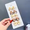 Gomas para el pelo de color café con leche de dibujos animados para niñas, Diademas para bebé, Gomas elásticas, Accesorios para el pelo, Gomas para el pelo de bebé, Seguras y sin marcas