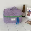 Bolsa de Cosméticos Cuadros Clásicos Transfronteriza Simple Nicho Versátil Corazón de Niña Bolso de Mano Saliente Portátil Bolsa de Lavado y Almacenamiento