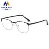 Armazón de Lentes Llanos Estilo Celebridad de Internet 2026 Antirradiación Luz Azul para Hombre, Montura Metálica Cuadrada Pequeña, Se Puede Adaptar con Lentes de Prescripción o Sin Prescripción
