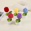 Pequeños regalos para el Festival Qixi, el Día de Año Nuevo y el Día del Maestro, productos terminados, adornos de escritorio de lana transfronterizos, decoraciones de tulipanes hechas a mano