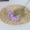 Flor de Lana de Orquídea de Viento y Lluvia Tejida a Mano Ramo Terminado Flor de Lana Tejida a Crochet Flor Artificial Adornos Decorativos Creativos para el Hogar