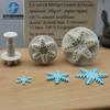 Ventas Directas de Fábrica Herramientas para Pasteles de Fondant 3 Piezas Finos Copos de Nieve Sellador de Resorte Troquelado Herramienta DIY Set al por Mayor