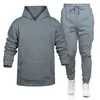 Conjunto casual deportivo de retazos para hombre de otoño e invierno, ropa deportiva casual de moda urbana, conjunto de sudadera con capucha, traje casual