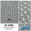 Nuevas Calcomanías para Uñas de Mariposa, Accesorios Decorativos Suaves y Portátiles, Calcomanías 3D en Relieve, Calcomanías para Uñas de Concha, Tridimensional