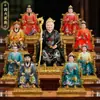Estátua de resina de uma senhora idosa negra, das Quatro Grandes Famílias do Nordeste da China, incluindo Hu San, Mang Xian, Chang Xian e Huang San, com acabamento na cor bronze, usada como peça decorativa para altares budistas.