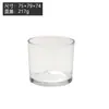 Portavelas de vidrio transparente vacío al por mayor decoración de dormitorio recipiente para maceta de flores hidropónicas taza de vela de aromaterapia LOGOTIPO imprimible