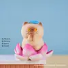 Decorações Criativas Fofas de Desenho Animado para Animais de Estimação Transfronteiriças Lótus Gato Siamês Caixa Surpresa Figurinhas Fofas Decoração de Mesa de Escritório Exibição