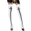 Calcetines altos para fiesta de Navidad Halloween accesorios de disfraz cosplay Medias medias estampadas soporte generación pelo
