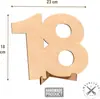 Letras de Madera Sin Terminar Decoración de Pared para el Hogar y la Familia