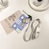 Perro de línea puede ser juego de tarjetas de perro tarjeta escolar tarjeta de autobús tarjeta de comida tarjeta de fábrica tarjeta de puerta tarjeta de autobús llavero cuerda larga para colgar en el cuello