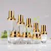 Lote de botellas pequeñas de vidrio negro de alta calidad de 30 ml para cosméticos, juego de botellas para loción, crema, botella con atomizador, botella con gotero para esencia