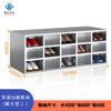 Gabinete de Zapatos de Acero Inoxidable de Fábrica Taller de Purificación Libre de Polvo Laboratorio Hospital Gabinete para Cambiar Zapatos Taburete para Zapatos Gabinete de Zapatos de una o Dos Caras con Puerta