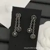 25 Novos Modelos de Brincos de Resina Estilo Chanel com Pingente de Estrela Duplo C com Logo, Brincos de Luxo de Alta Qualidade para Mulheres