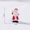 Boneco Realista do Papai Noel para Novo Produto Transfronteiriço, Acessórios de Decoração DIY com Cena de Neve, Pequenos Enfeites para Micro Paisagismo