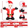 Decoración Inflable de Pie de Santa Claus para Navidad, Accesorios para el Jardín Navideño, Inflable de Pie de Santa Claus para Ventas Transfronterizas