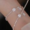 Ailian dijo pulsera de plata esterlina S925 para mujer nueva pulsera de bambú de plata rota de jade natural chino jade Hetian regalo