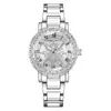 Relógio Feminino Transfronteiriço Tiktok Moda Relógio Mais Vendido com Design Moderno, Luxo Leve Pulseira de Cerâmica Cravejada de Diamantes