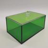 Caja de almacenamiento de acrílico transparente de color, caja para bocadillos, caja de regalo, caja de plexiglás con tapa, caja de almacenamiento al por mayor