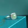 Anillo para hombre y mujer con superficie de huevo de jade Hetian natural incrustada al por mayor simple retro boca abierta pequeño fresco Anillo para mujer al por mayor