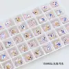 Diamante para Nail Art Dongzhou Autêntico 10mm Quadrado Gordo Fundo Pontiagudo Diamante para Joias DIY Acessórios Diamante de Vidro Colorido Revestido Brilhante Lote