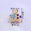 Moda Clipe de Garra Mini Liga de Zinco Diamante Atacado Clipe de Cabelo Strass Coração Clipe de Cabelo para Meninas Joia Elegante Clipe de Agarrar