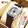 Reloj Femenino Transfronterizo Oufani Más Vendido Impermeable Correa de Silicona Delgado Reloj de Cuarzo Moda Negocios Estilo Mid-Century