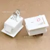 Interruptor à Prova de Explosão Kcd1, Interruptor de Alimentação para Lâmpada de Mesa de Eletrodoméstico, Interruptor Basculante Branco de Dois Pinos 15*21 Retardante de Chama