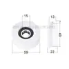 Rodamientos con Recubrimiento de Plástico 608 Rodillo con Ranura 624U Polea para Puertas y Ventanas Deslizantes 625 Ranura de Eub de Nylon Fabricante 626