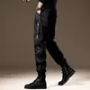 Calças de Trabalho de Design Exclusivo Resistentes Estilo Americano para Homens, Novo Estilo Outono Calças Harem Jogger Largas Casuais para Homens