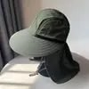Chapéu de Sol para Homens, à Prova de Vento de Verão, Aba Larga, Adequado para Crianças, Ciclismo, Esportes ao Ar Livre, Proteção Solar, Proteção UV, Aba de 360 Graus