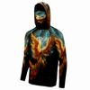 Moletom com Capuz Spelispos para Pesca Masculino Verão Novo Proteção Solar Respirável Manga Longa Camiseta com Capuz Pesca