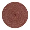 Tapete Térmico Personalizado Ecológico de Papel Trançado com Borda de Algodão para Mesa de Jantar, Bancada de Cozinha, Suporte para Panelas e Tigelas, Utensílios de Mesa e Louças Ecológicos para Casa