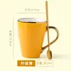 Estilo europeu pequena caneca de luxo galvanizada presente Phnom Penh café chá da tarde cerâmica menina copo de água potável masculino