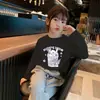 Camiseta de Manga Larga con Cuello Redondo 100% Algodón para Niñas, Estilo Nuevo Primavera y Otoño, Camiseta Base Elegante con Estampado para Niños, Estudiantes, Bebés
