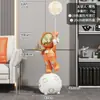 Adornos Grandes Originales de Astronauta de Pie para Piso, Mueble para TV, Vinoteca, Recepción de Club de Hotel, Regalo de Inauguración de Casa