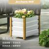 Zhi Xiao Parque al Aire Libre Rectangular Macizo de Flores Mantenimiento de Jardín Planta Maceta de Flores Paisajismo Enverdecimiento Maceta de Balcón Transfronterizo