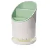 Porta-Hashis Doméstico Suporte de Armazenamento de Colheres Tubo de Plástico para Hashis Porta-Hashis Criativo para Utensílios de Mesa de Cozinha Cesto para Hashis com Drenagem