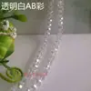 Contas de vidro cristal soltas contas de colar pulseira diy feito à mão material para enfiar contas contas de roda cor banhada contas planas de 6mm