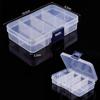Caixa de Armazenamento de Brincos com 7 Compartimentos, Caixa de Joias de Plástico Transparente, Organizador de Miçangas e Miçangas Soltas para DIY com Múltiplos Compartimentos