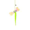 Juguetes para gatos de hi swing juguetes colgantes para puerta plumas elásticas colgantes palo para gatos campana tiembla una generación de pelo