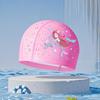 Gorro de baño para niños nuevo, impermeable, para el cuidado del cabello, cómodo, con revestimiento de PU, venta al por mayor, con logotipo impreso, gorro de baño de dibujos animados