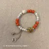 Pulsera de cerámica hecha a mano de nuevo estilo étnico chino, pulsera de estilo nacional para mujer, pulsera de cuentas, 2023 Verano nuevo