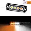 Luz Lateral Popular Transfronteriza 4LED, Luces Centrales de Rejilla de Alto Brillo, Luces de Advertencia Intermitentes, 12-24 Universal Ultra Delgadas para Modificación